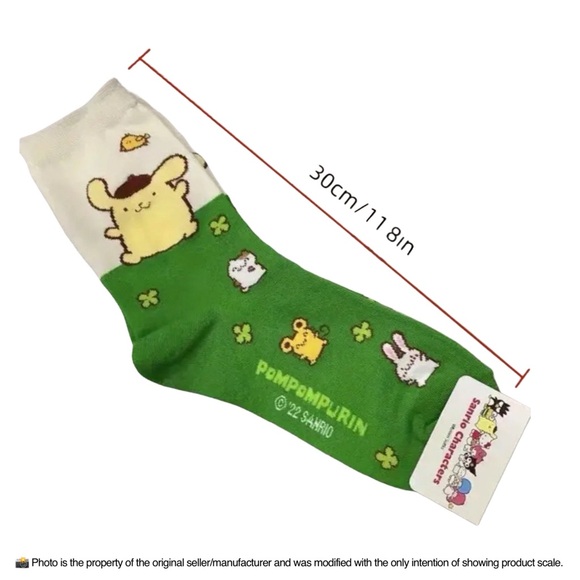 Cinnamoroll Mid-Barrel Socks White/Blue/Pink 1 Pair New in Original Packaging - Picture 6 of 6